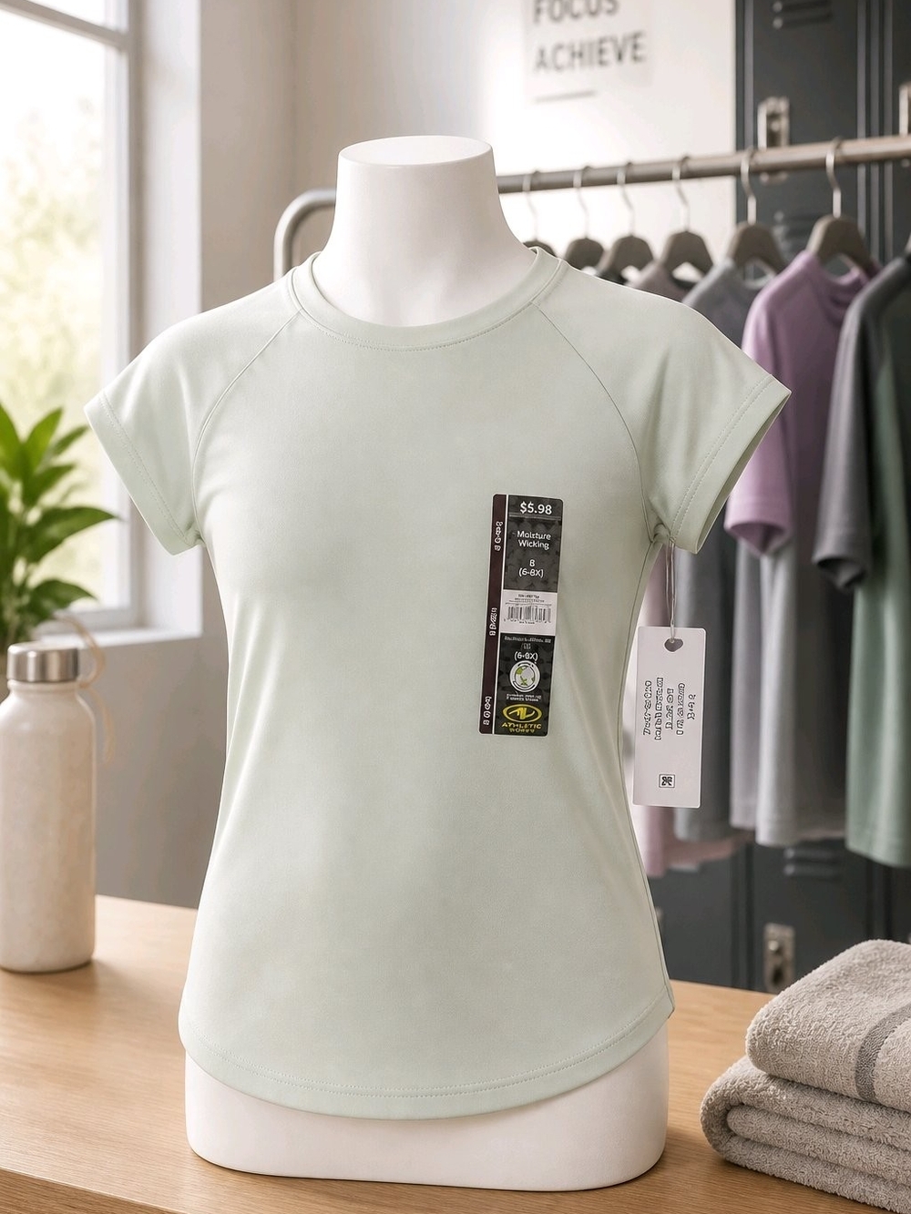 Athletic Works Light Sage Short-Sleeve Tee
